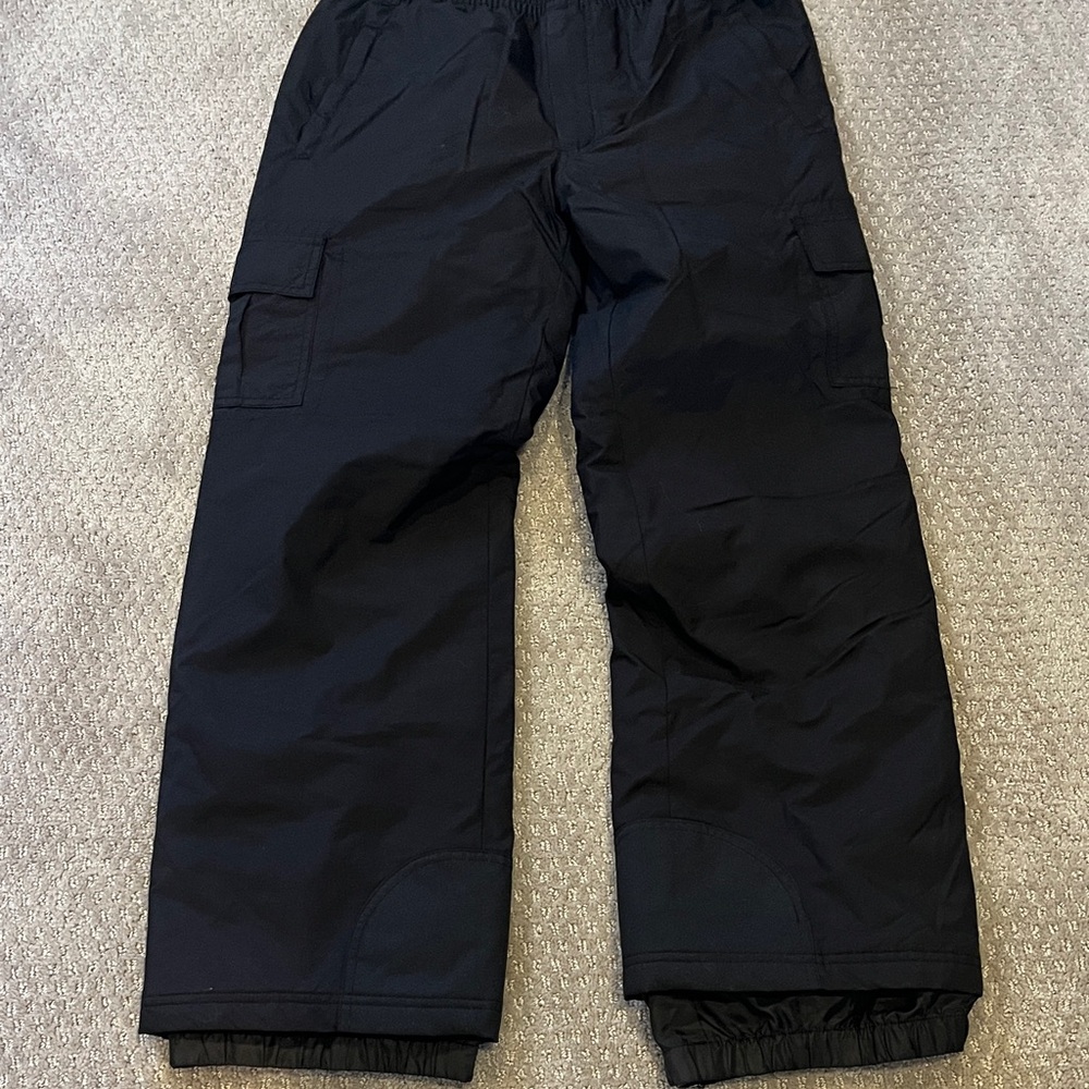 Kids Black Cargo Pants